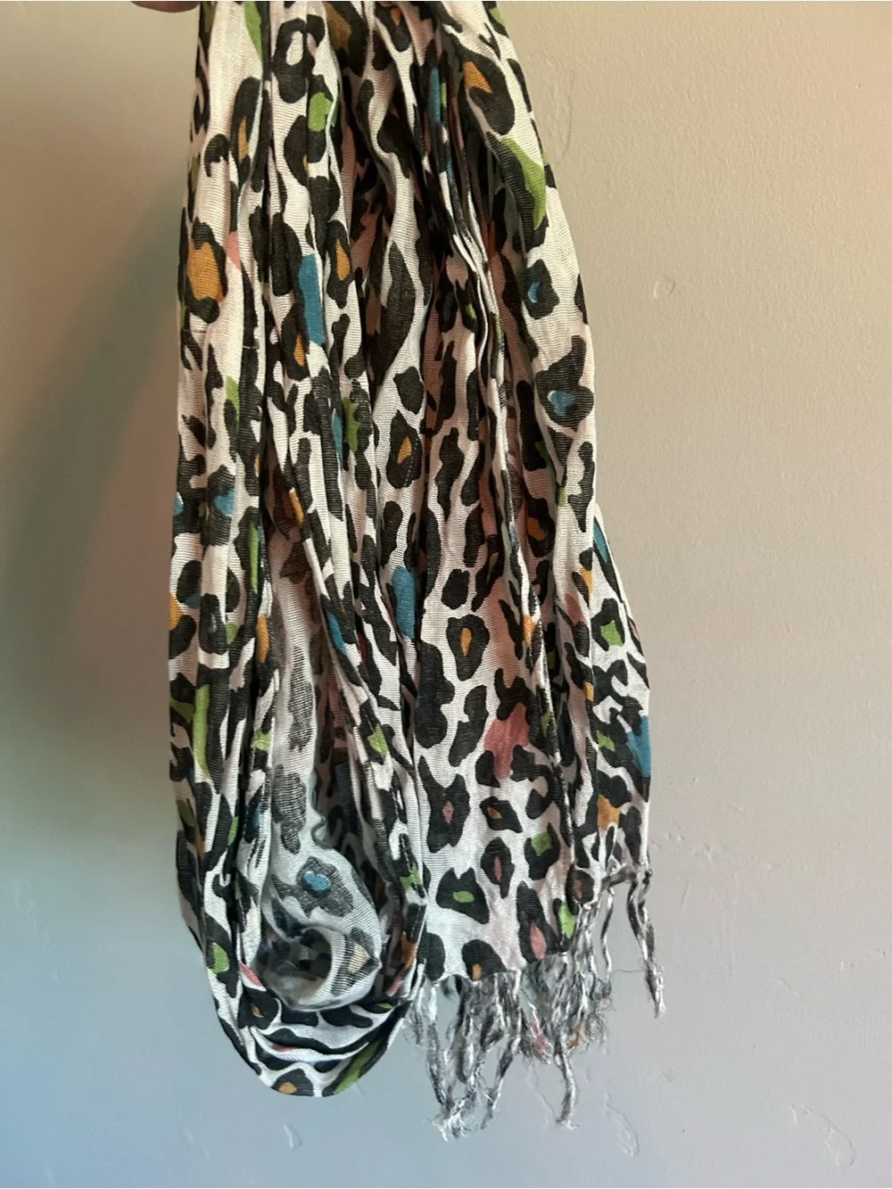 Mixed Pattern Scarf Bundle in White, Black, Red, Green, Blue